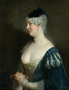 antoine pesne Portrait of Henriette von Zerbsten oil painting on canvas